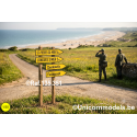 Painted roadsigns Normandy on decal