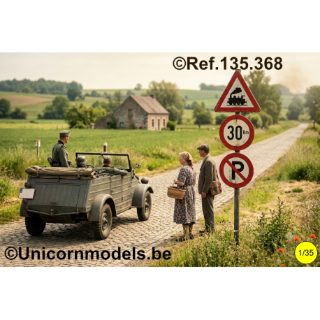 Traffic signs Belgium WWII (set 1)