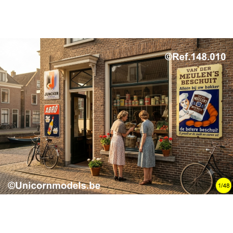 Dutch metal publicity panels shops 
