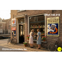 Dutch metal publicity panels shops