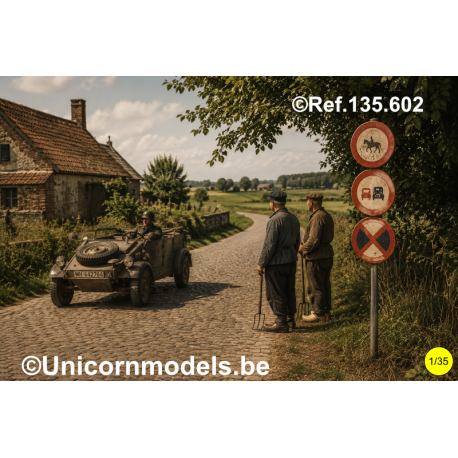 Verkeersborden 30's en 40's