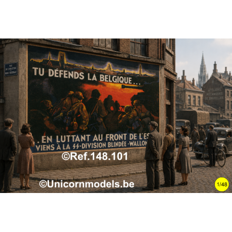 WO 2 Propaganda posters België Vlaanderen en Brussel 