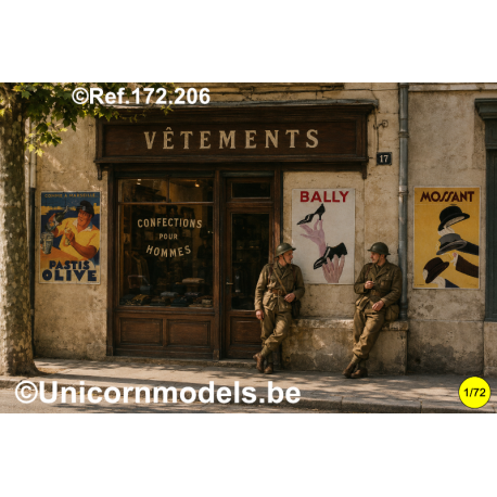 WO 2 Franse publiciteitsposters