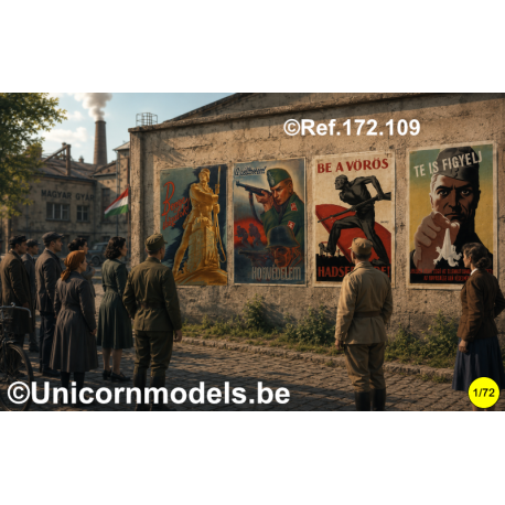 WO 2 Propaganda Posters Hongarije - Balkan - Ukraine